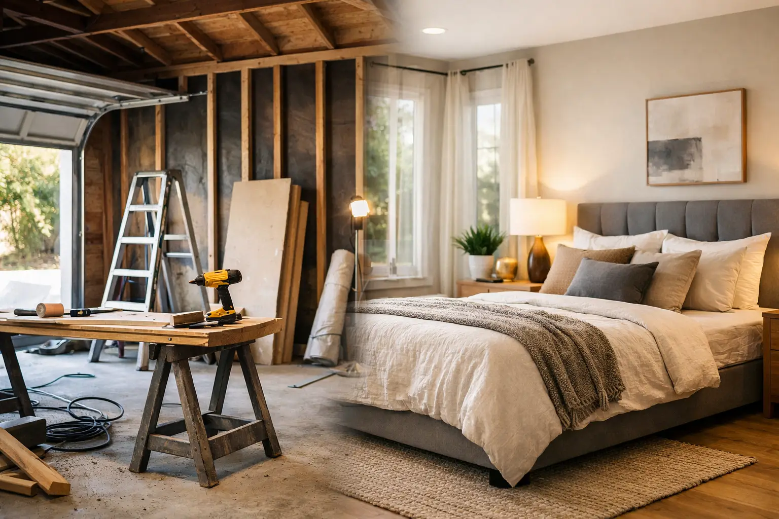 How to Convert Garage Into a Bedroom Properly